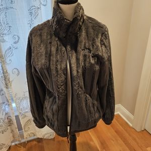 Great condition The North Face Women's Faux Fur Coat Size L - Dark Grey
